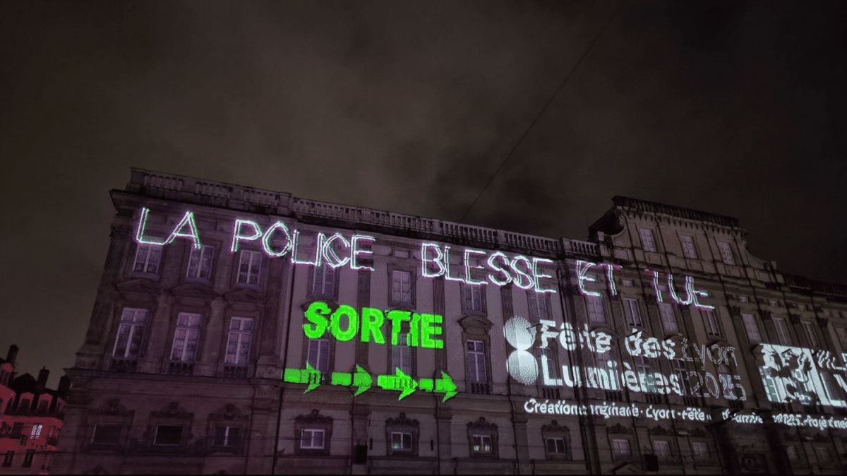 Des slogans anti-police illuminent la Fête des Lumières à Lyon