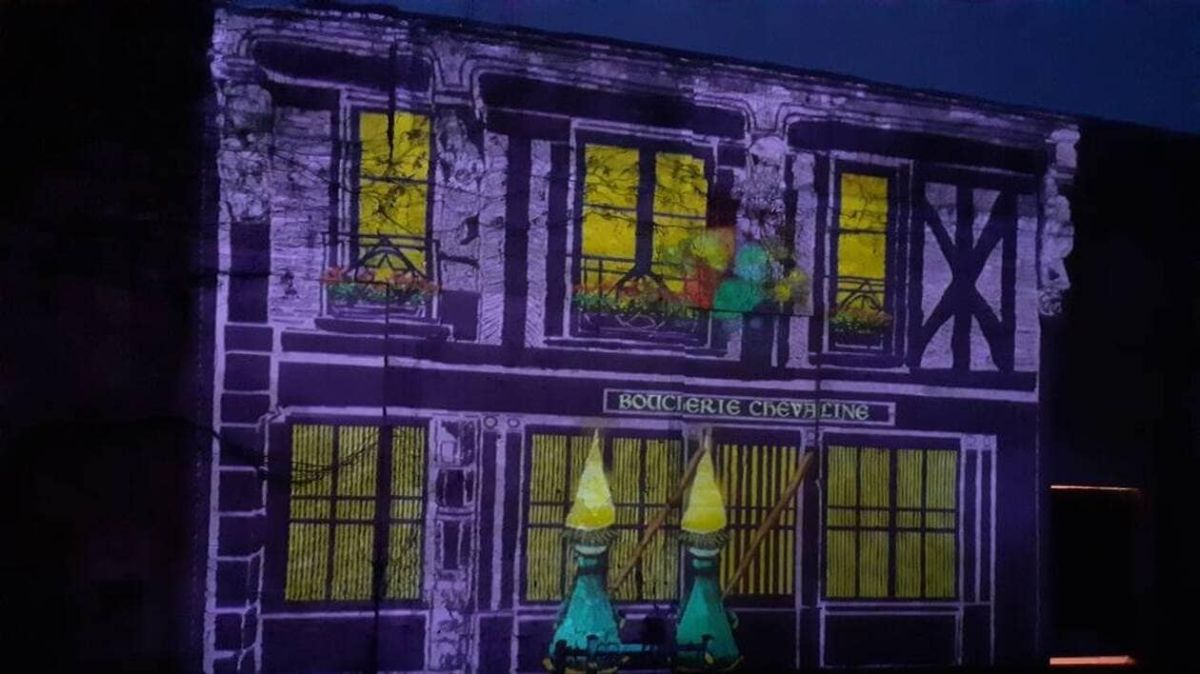 La foule à La Nuit des couleurs à La Ferté-Bernard