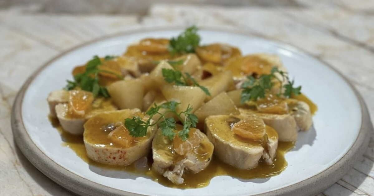 Une volaille farcie aux marrons et clémentines pour les fêtes