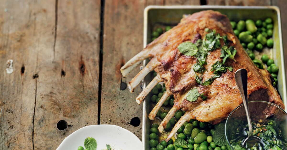 Célébration des saveurs : le carré d'agneau à l'anglaise