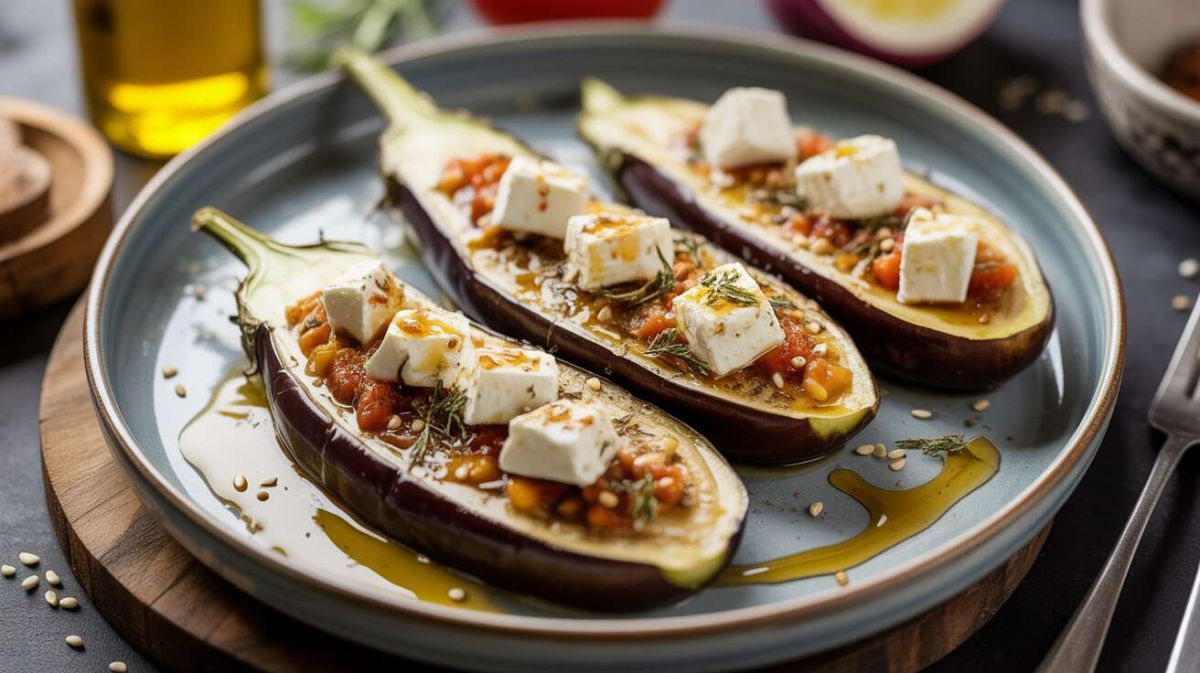 Aubergines grillées à la feta : l'entrée estivale pleine de saveurs