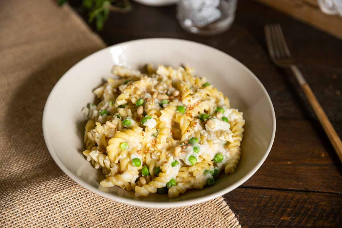 Pâtes sauce alfredo au chou-fleur