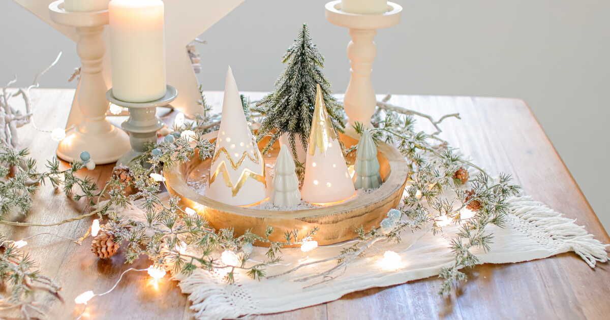 Créez des photophores de Noël en forme de sapin pour illuminer vos fêtes