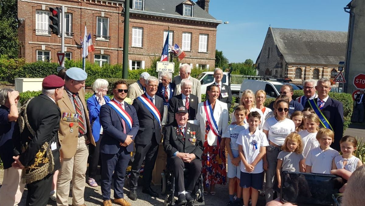 Un dernier hommage à Richard Aldred, vétéran de Normandie et citoyen d'honneur de Bourneville