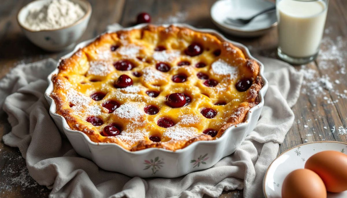 Découvrez la recette de clafoutis aux cerises facile avec Thermomix