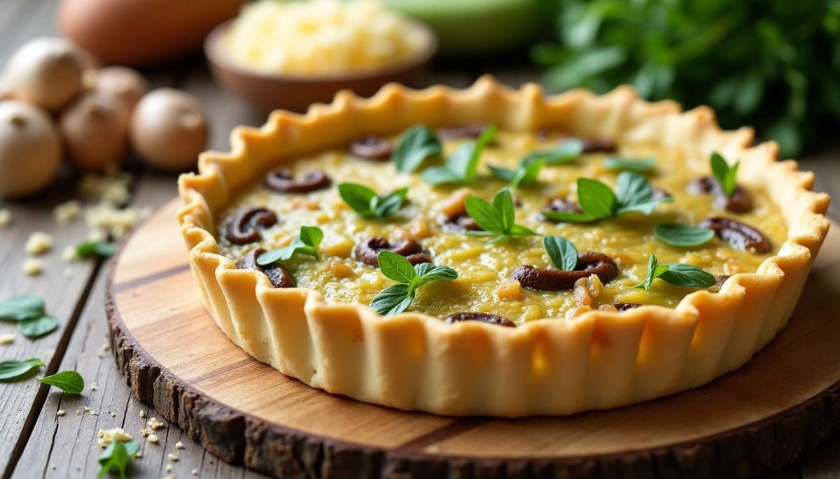 Savourez une quiche aux poireaux et champignons, la recette réconfortante