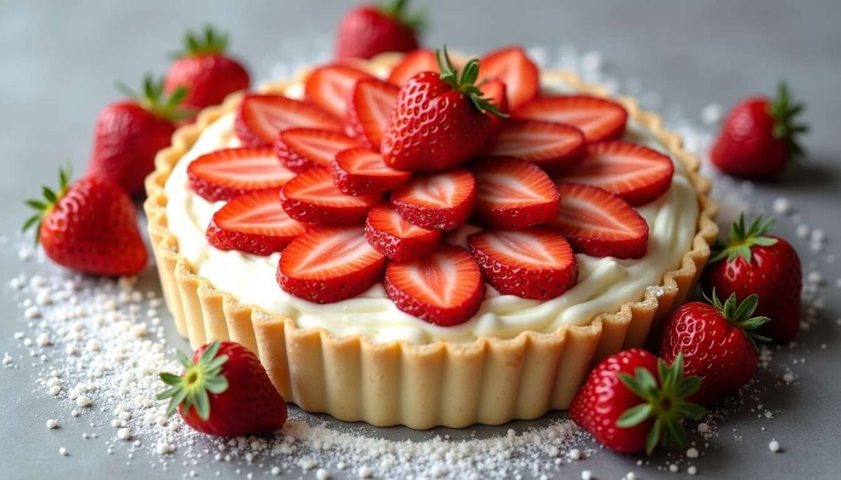 une tarte aux fraises à croquer : la recette de la crème pâtissière révélée