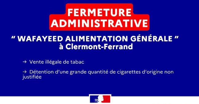 Clermont-Ferrand : une épicerie sanctionnée pour vente illégale de tabac