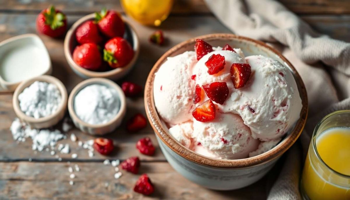 Savourez l'été avec une glace à la fraise maison en sorbetière