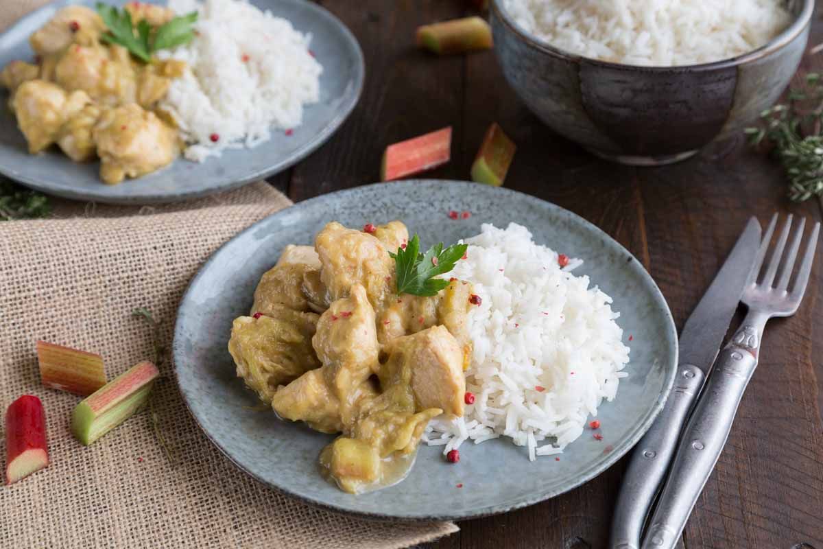 Poulet à la rhubarbe
