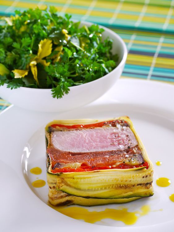 Presse de filet de veau aux légumes confits