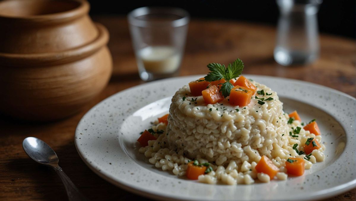 Un risotto au gorgonzola pour un voyage culinaire italien à domicile