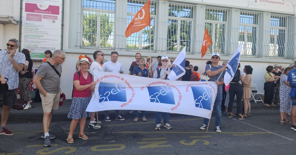 enseignants du privé en lutte pour leur système de prévoyance