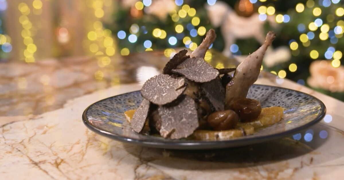 Réveillez vos papilles avec la caille au beurre de truffe de Cyril Lignac