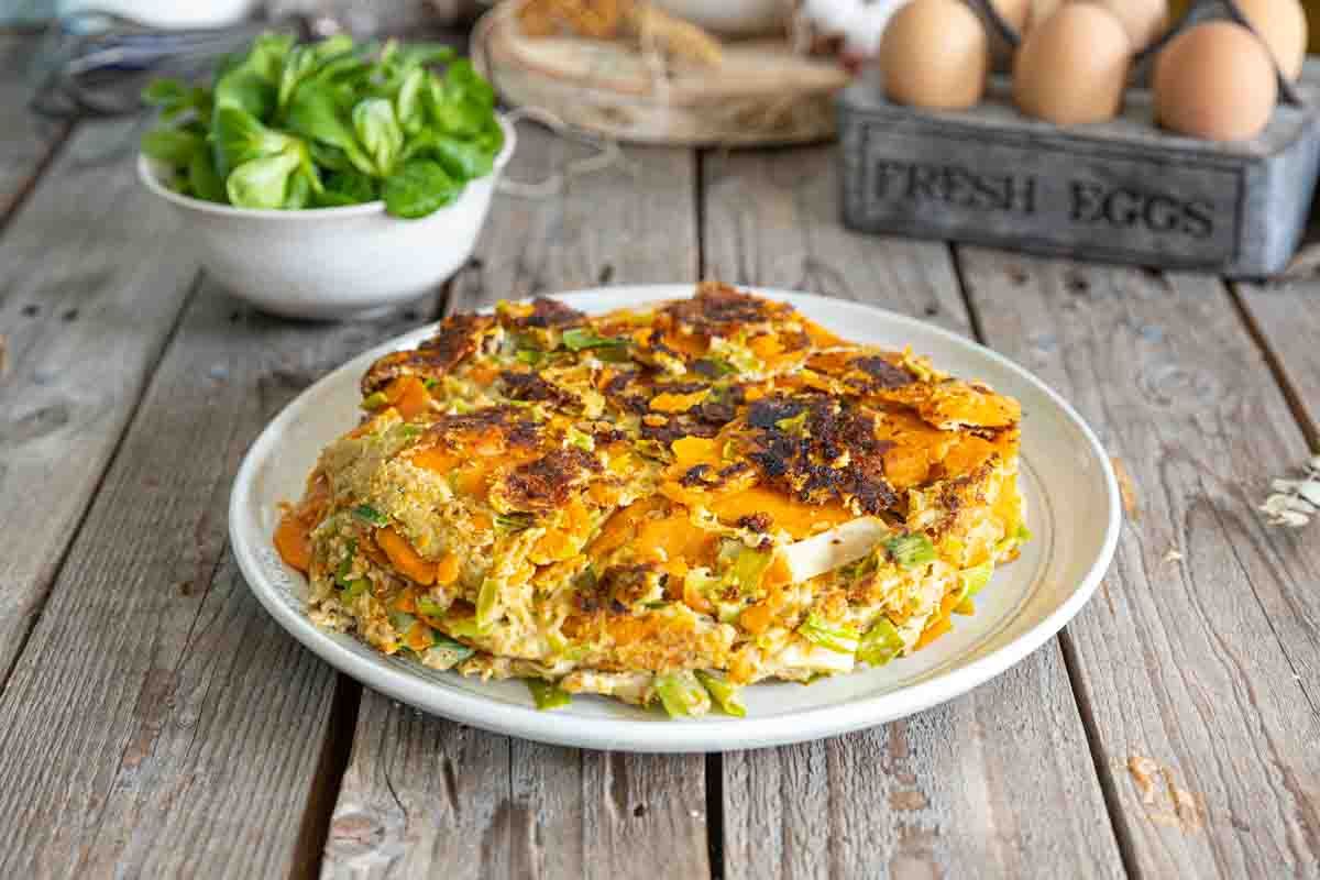 Tortillas aux poireaux et patate douce