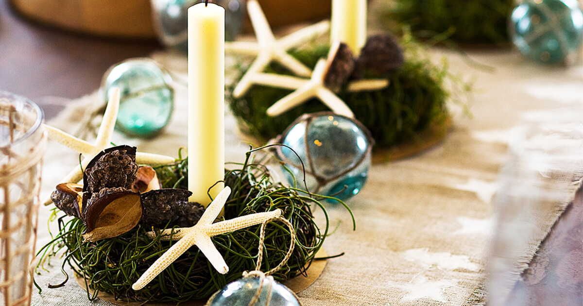 Lumières naturelles : la tendance des bougeoirs végétaux pour un Noël enchanteur
