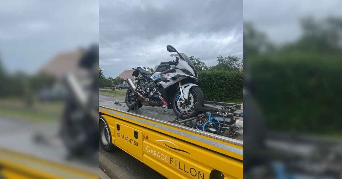 Un motard de Touraine intercepté à des vitesses folles sur une route départementale