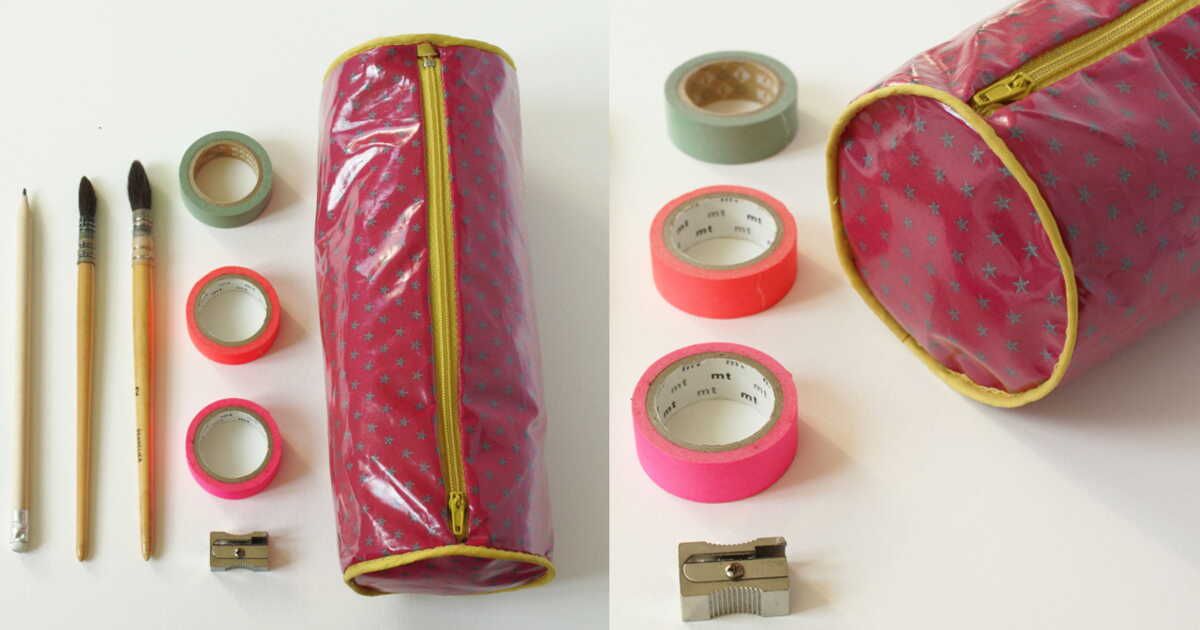 DIY : une trousse d'écolier tube