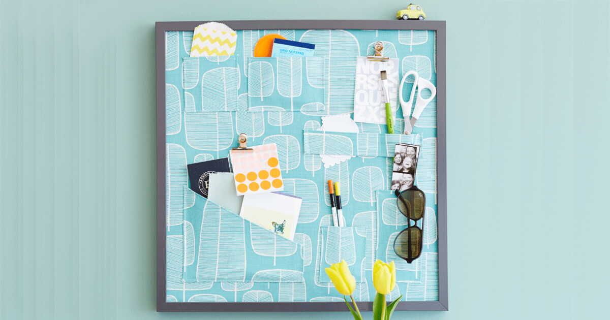 Déco pratique : un pêle-mêle à poches