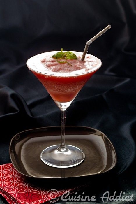Margarita glacée aux fraises