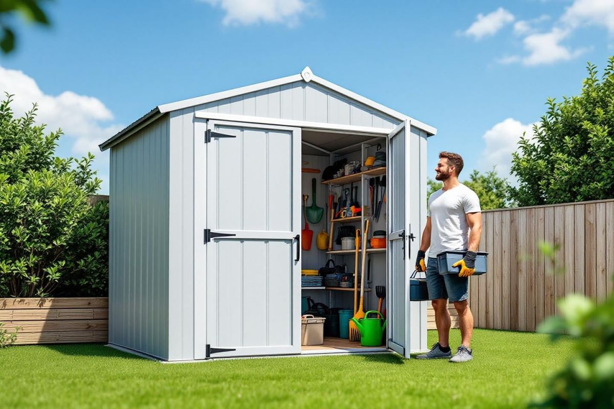 Transformez votre jardin avec ce nouvel abri en acier à prix mini