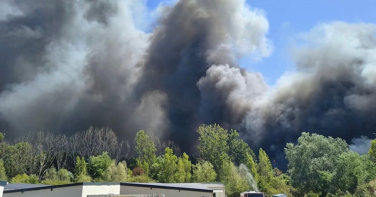 Un gigantesque incendie ravage l'Essonne, évacuations et route coupée