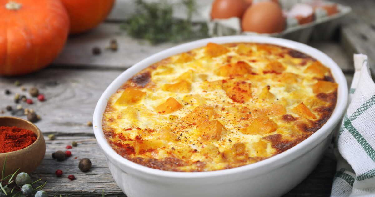 La recette pour un dîner rapide et réconfortant : le clafoutis au potimarron et fromage de chèvre